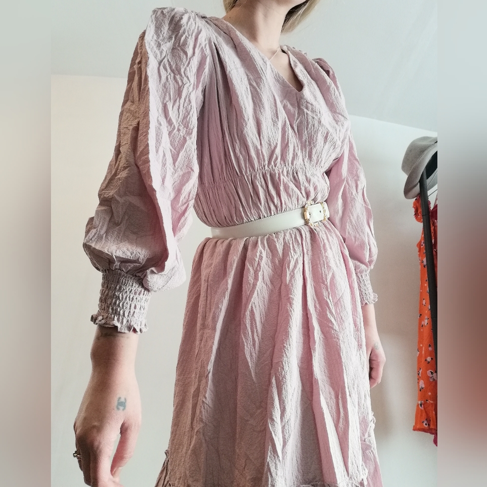 Calvin Klein prairie cottage core dress